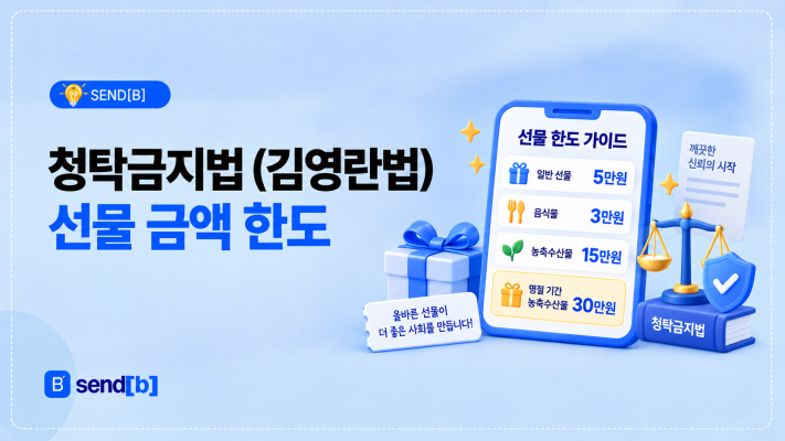 청탁 금지법 한도 정리