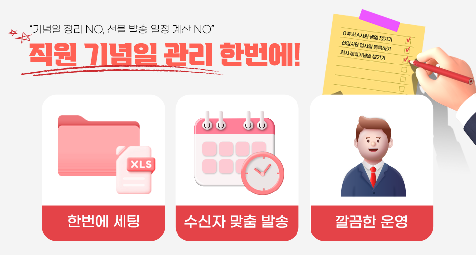 기념일 선물 관리