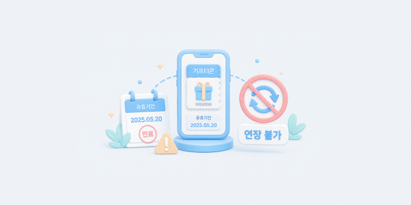 기프티콘 유효기간 연장