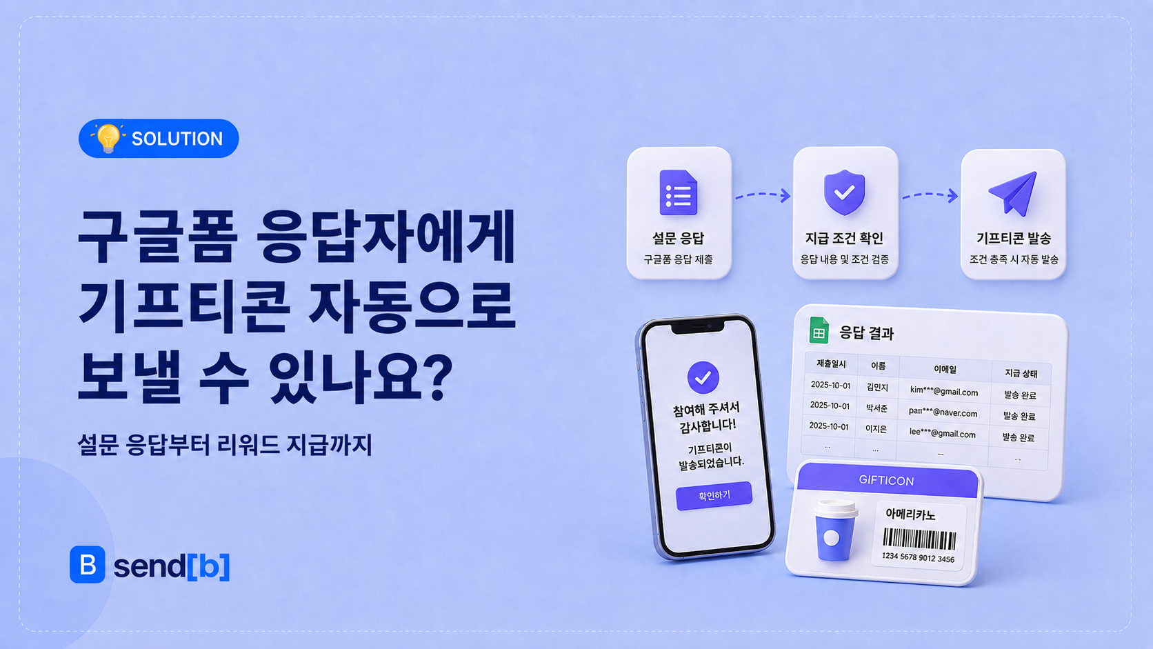 설문 기프티콘 자동 발송