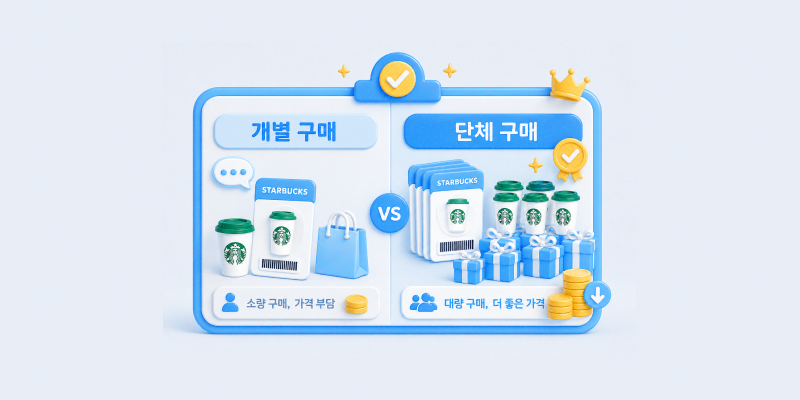 스타벅스 기프티콘 단체 구매 플랫폼